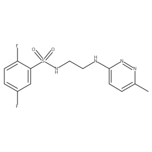 2,5-difluoro-N-(2-((6-methylpyridazin-3-yl)amino)ethyl)benzenesulfonamide Structure