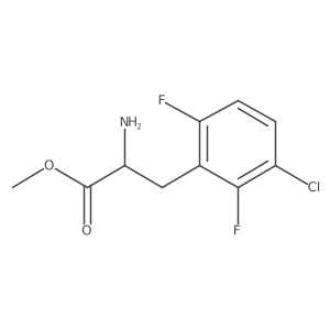 Methyl (S)-2-amino-3-(3-chloro-2,6-difluorophenyl)propanoate结构式