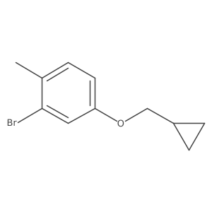 2-bromo-4-(cyclopropylmethoxy)-1-methylBenzene Structure