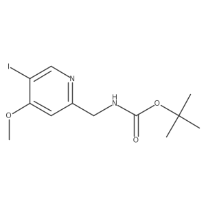 tert-butyl N-[(5-iodo-4-methoxypyridin-2-yl)methyl]carbamate Structure