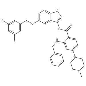 2-(benzylamino)-N-[5-[(3,5-difluorophenyl)methoxy]-1H-indazol-3-yl]-4-(4-methylpiperazin-1-yl)benzamide Structure
