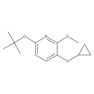 6-Tert-butoxy-3-cyclopropoxy-2-methoxypyridine Structure