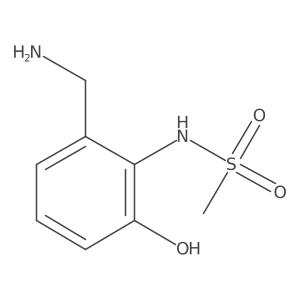 N-(2-(Aminomethyl)-6-hydroxyphenyl)methanesulfonamide Structure