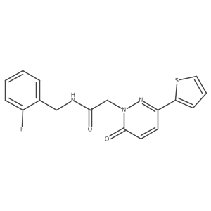 N-(2-fluorobenzyl)-2-(6-oxo-3-(thiophen-2-yl)pyridazin-1(6H)-yl)acetamide Structure