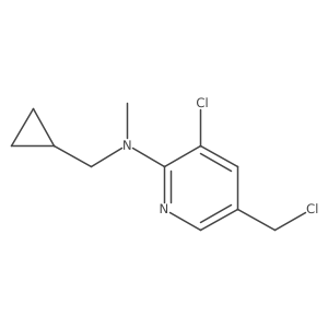 3-Chloro-5-(chloromethyl)-N-(cyclopropylmethyl)-N-methyl-2-pyridinamine结构式