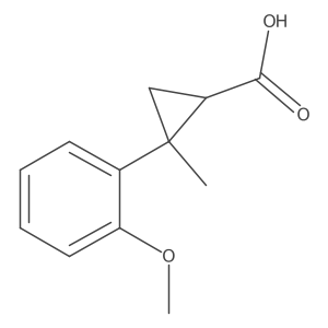 2-(2-Methoxyphenyl)-2-methylcyclopropane-1-carboxylic acid Structure