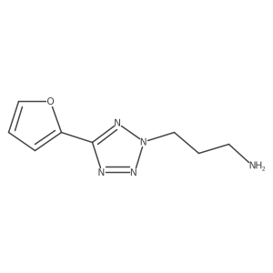 5-(2-Furanyl)-2H-tetrazole-2-propanamine结构式