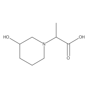 2-(3-Hydroxypiperidin-1-yl)propanoic acid结构式