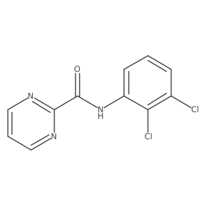 N-(2,3-dichlorophenyl)pyrimidine-2-carboxamide结构式