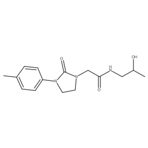 N-(2-hydroxypropyl)-2-(2-oxo-3-(p-tolyl)imidazolidin-1-yl)acetamide Structure