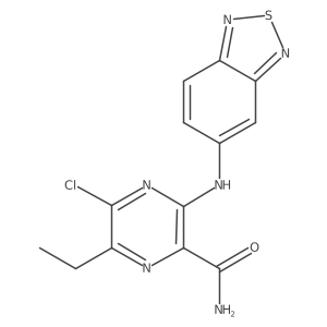3-(2,1,3-Benzothiadiazol-5-ylamino)-5-chloro-6-ethyl-2-pyrazinecarboxamide Structure
