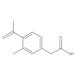 2-(4-Acetyl-3-methylphenyl)aceticacid Structure