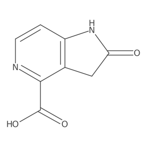 2-Oxo-2,3-dihydro-1H-pyrrolo[3,2-C]pyridine-4-carboxylic acid结构式