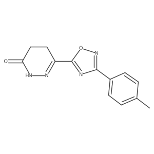 6-(3-(p-Tolyl)-1,2,4-oxadiazol-5-yl)-4,5-dihydropyridazin-3(2H)-one结构式