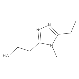 2-(5-ethyl-4-methyl-4H-1,2,4-triazol-3-yl)ethan-1-amine结构式