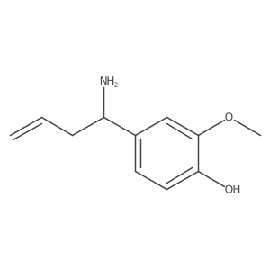 (R)-4-(1-Aminobut-3-en-1-yl)-2-methoxyphenol Structure