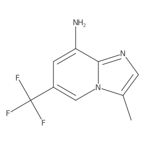 3-Methyl-6-(trifluoromethyl)imidazo[1,2-a]pyridin-8-amine Structure