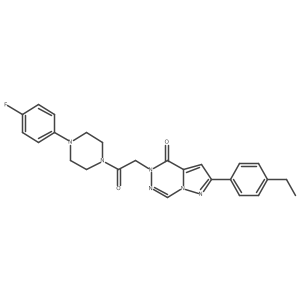 2-(4-ethylphenyl)-5-(2-(4-(4-fluorophenyl)piperazin-1-yl)-2-oxoethyl)pyrazolo[1,5-d][1,2,4]triazin-4(5H)-one Structure