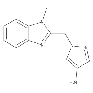 1-[(1-methyl-1H-1,3-benzodiazol-2-yl)methyl]-1H-pyrazol-4-amine结构式