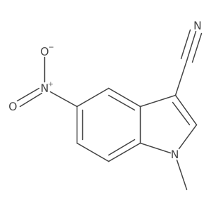 1-Methyl-5-nitro-1H-indole-3-carbonitrile Structure