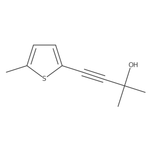2-Methyl-4-(5-methyl-2-thienyl)-3-butyn-2-ol结构式