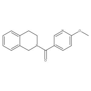 2-(6-Methoxypyridine-3-carbonyl)-1,2,3,4-tetrahydroisoquinoline结构式