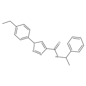 1-(4-ethylphenyl)-N-(1-phenylethyl)-1H-1,2,3-triazole-4-carboxamide Structure