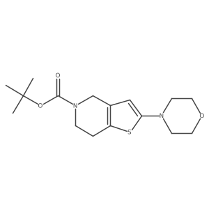 2-(4-morpholinyl)-N-tert-butyloxycarbonyl-4,5,6,7-tetrahydro-thieno[3,2-c]pyridine Structure