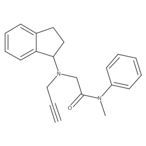 2-[(2,3-dihydro-1H-inden-1-yl)(prop-2-yn-1-yl)amino]-N-methyl-N-phenylacetamide结构式