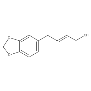 (2E)-4-(1,3-Benzodioxol-5-yl)-2-buten-1-ol结构式