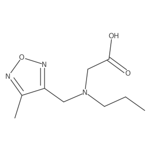 Glycine, N-[(4-methyl-1,2,5-oxadiazol-3-yl)methyl]-N-propyl- Structure