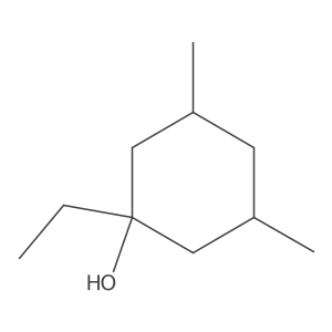 1-Ethyl-3,5-dimethylcyclohexan-1-ol结构式