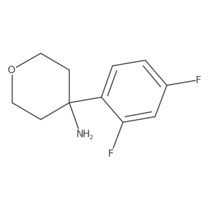 4-(2,4-Difluorophenyl)oxan-4-amine Structure