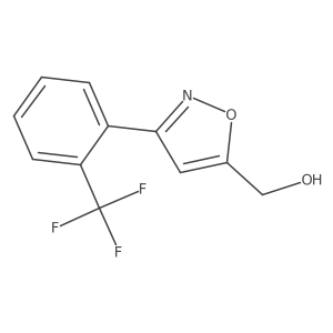 [3-[2-(Trifluoromethyl)phenyl]-1,2-oxazol-5-yl]methanol结构式