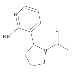 1-(2-(2-Aminopyridin-3-yl)pyrrolidin-1-yl)ethanone Structure