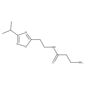 3-Amino-N-(2-(3-isopropyl-1,2,4-oxadiazol-5-yl)ethyl)propanamide Structure