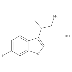 2-(6-Iodobenzofuran-3-yl)propan-1-amine hydrochloride Structure