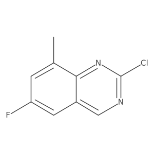 2-Chloro-6-fluoro-8-methylquinazoline结构式