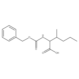 2-{[(Benzyloxy)carbonyl]amino}-3-methylhexanoic acid结构式