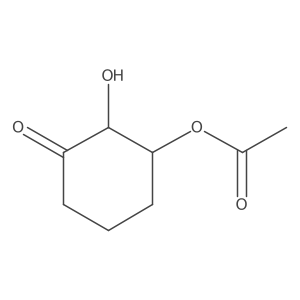 (2-Hydroxy-3-oxocyclohexyl) acetate Structure