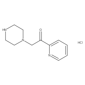 2-(Piperazin-1-yl)-1-(pyridin-2-yl)ethanone hydrochloride结构式