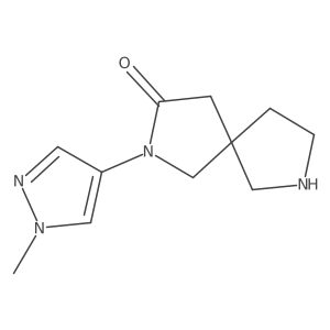 2-(1-Methyl-1H-pyrazol-4-yl)-2,7-diazaspiro[4.4]nonan-3-one Structure