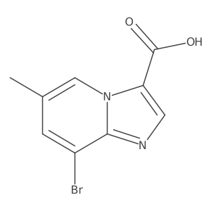8-Bromo-6-methylimidazo[1,2-a]pyridine-3-carboxylic acid Structure