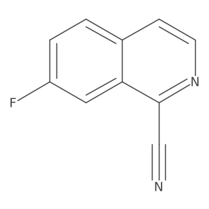 7-Fluoroisoquinoline-1-carbonitrile结构式