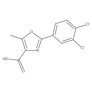 2-(3,4-Dichlorophenyl)-5-methyl-1,3-oxazole-4-carboxylic acid Structure
