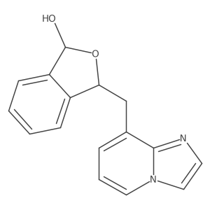 3-(Imidazo[1,2-a]pyridin-8-ylmethyl)-1,3-dihydroisobenzofuran-1-ol结构式