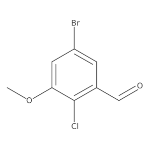 5-Bromo-2-chloro-3-methoxybenzaldehyde Structure