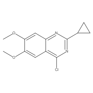 4-Chloro-2-cyclopropyl-6,7-dimethoxyquinazoline Structure