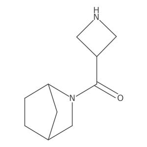 2-(Azetidine-3-carbonyl)-2-azabicyclo[2.2.1]heptane结构式