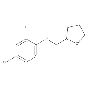 5-Chloro-3-fluoro-2-[(oxolan-2-yl)methoxy]pyridine Structure